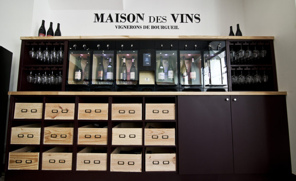 distributeur de vin au verre