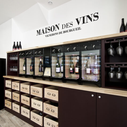 distributeur de vin au verre