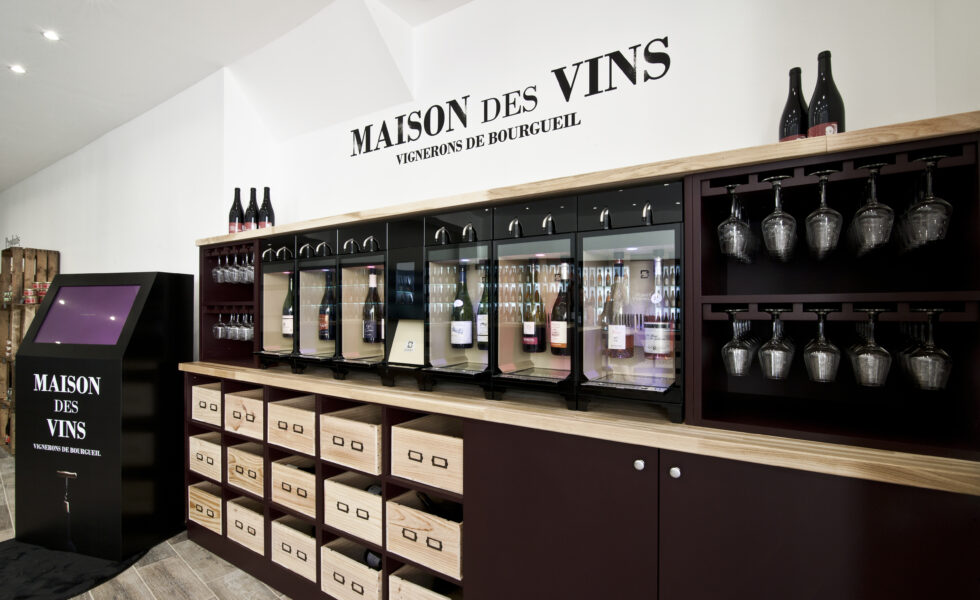 distributeur de vin au verre