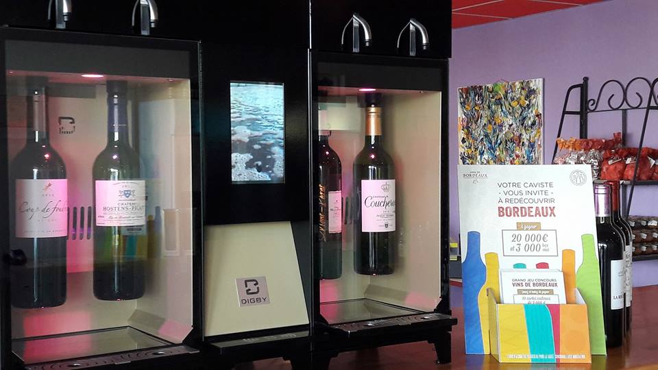 distributeur de vin au verre