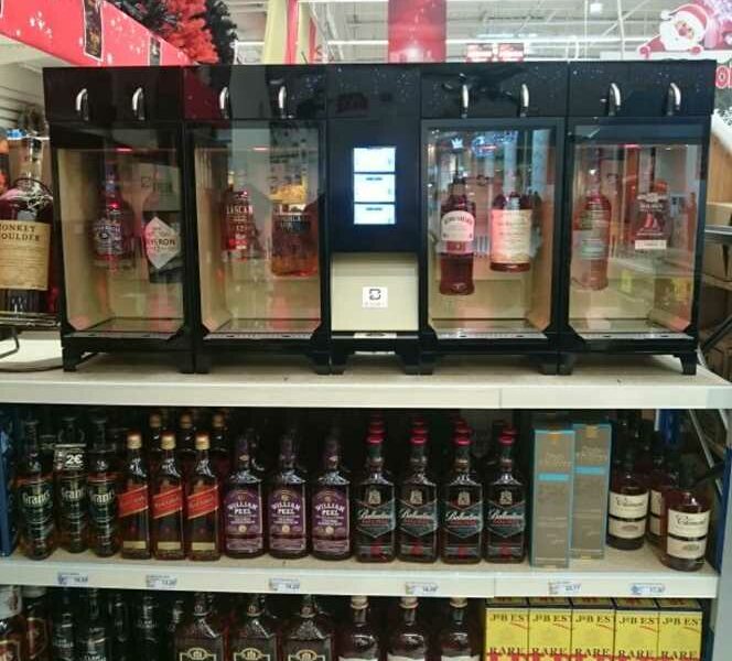 Distributeur de vin au verre Digital Digby chez Auchan