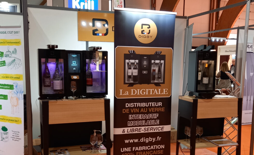 Distributeurs de vin au verre Digital et Duo de la marque Digby au salon Rest'Hotel 2024 à Rennes