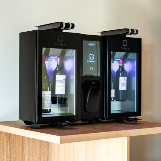 4-bottle Digital wine dispenser by Digby