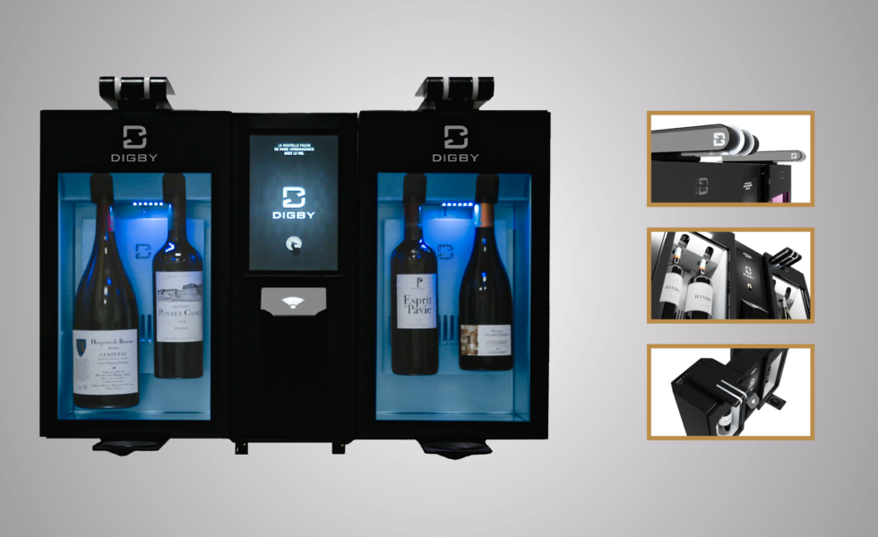 Distributeur de vin au verre Digital 4 bouteilles Digby