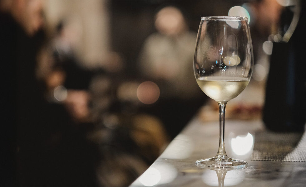 Vin au verre en restaurant