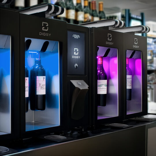 8-bottle Digby Digital wine dispenser