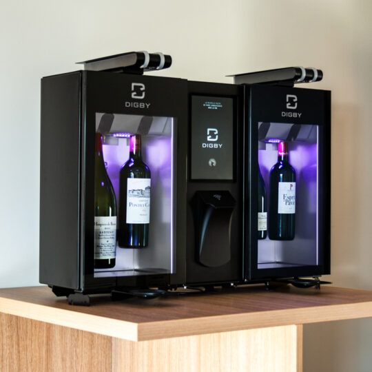 4-bottle Digital wine dispenser by Digby
